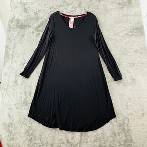 Matilda Jane Paint‎ It Black Dress Womens M Stretch Knit Long Sleeve Knee Length